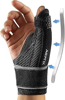 Thumb Support Brace, Thumb Spica Splint for Right & Left Hand, Breathable Thumb & Wrist Support with Metal Splint, Thumb Stabilizer for Arthritis, Tendonitis, Sprains, L