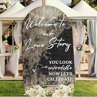 HAIDDLE White Welcome to Our Love Story Wall Stickers