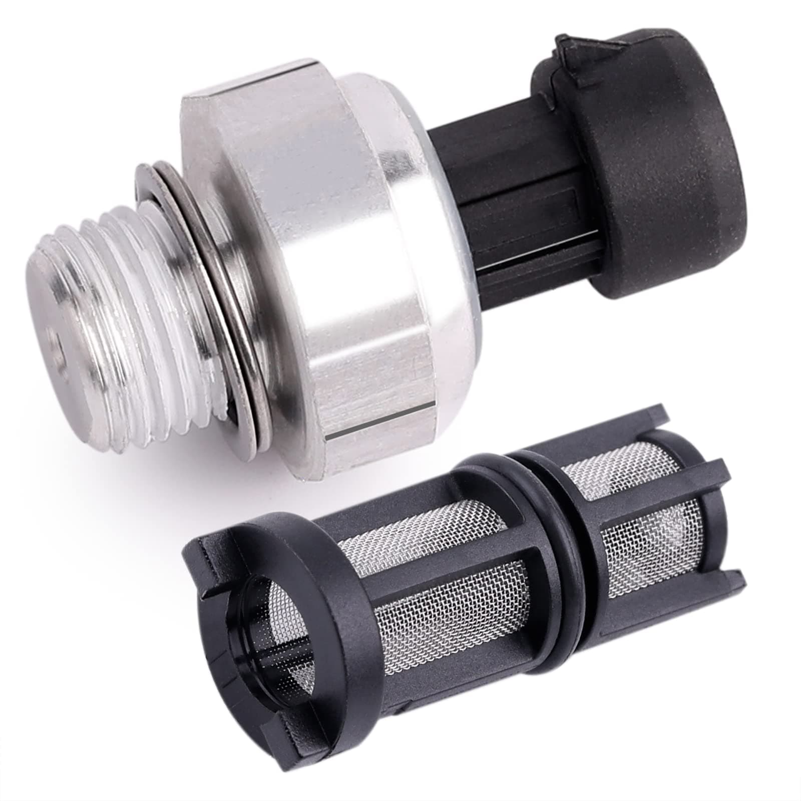 Engine Oil Pressure Sensor/switch/sending unit with screen filter D1846A Compatible with Chevrolet Chevy Silverado GMC sierra Buick lacrosse Cadillac Escalade 2003-2008 4.8L/5.3L/6.0L/6.2L,