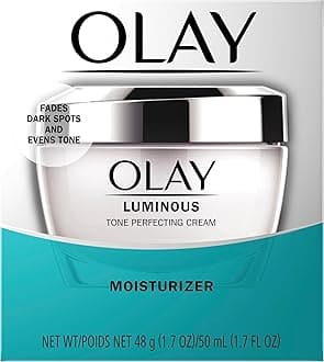 Olay Dark Spot Corrector, Luminous Tone Perfecting Cream and Sun Spot Remover, Advanced Tone Perfecting Face Moisturizer, 48 g