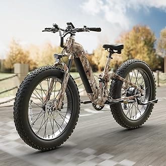Electric Bike for Adults 960W, 48V 20AH Battery Adult Electric Bicycles, 26" Fat Tire Full Suspension Step-Thru Ebike, 28MPH Mountain Ebike, 7 Speed, 80Miles Range-Boxer ST