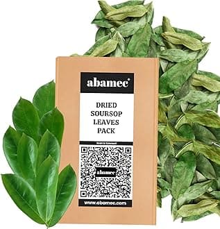 Soursop Leaves, Graviola Soursop Dried, 100% Natural and Handpicked Freshly Dried Soursop (Guanabana)(300 Leaves)