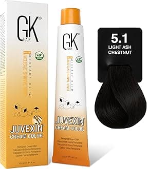 GK HAIR Global Keratin Permanent Hair Cream Color with 87+ Shades (3.4 Fl Oz/100ml) Nourishing & Cleansing Colors for Styling High Performance Long Lasting Natural Toner Hair Dye Tubes - Unisex