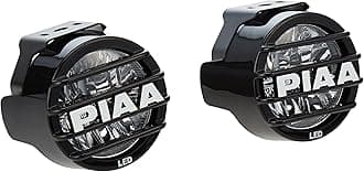 Piaa 5370 White 3.5-Inch SAE Compliant LED Fog Lamp Kit with Wiring Harness and Relay and Switch, Pack of 2