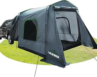 SUV Tent, Rectangle Car Tent for Family, Waterproof & Windproof for Car Camping, Large Camping Tents with Storage Bag, SUV, Van, Jeep