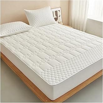 Mattress Protector Waterproof Mattress Protector, Cotton Mattress Cover, Soft Bed Cover, No Pillowcase(White,150x200cm(59x79 in))