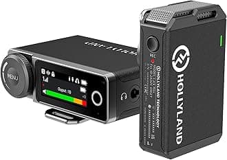 Hollyland Lark Max Wireless Lavalier Microphone System (1TX+1RX, No Charging Case), Professional ENC, Studio Quality Audio, Compatible with DSLR Camera, iPhone, Android, PC-Black