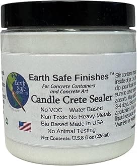 Earth Safe Finishes Candle Crete Concrete Sealer (Clear, 8oz)