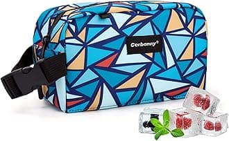 Freezable Lunch Bag,Freezable Snack Bag,Mini Cooler Bag for Travel/Work/School,Small Insulated Bag,Small Cooler Lunch Box with Ice Packs,Insulated Snack Bag,Freezable Snack Box with Handle Buckle