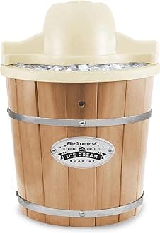 Maxi-Matic EIM-924L 4 quart Old Fashioned Electric Ice Cream Maker, Pine Bucket