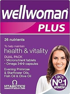 Multivitamin Tablets for Women, Wellwoman Tablets Plus Omega 3-6-9