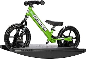 - 12” + Rocking Base - Helps Teach Baby How to Ride a Balance Bicycle - for Kids 6 Months to 4 Years - Easy Assembly & Adjustments