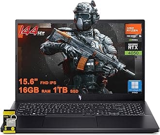 acer Nitro V 15 Gaming Laptop 15.6" FHD IPS 144Hz AMD 6-core Ryzen 5 7535HS 16GB RAM 1TB SSD GeForce RTX 4050 Backlit USB-C Win11Pro w/ICP Accessory
