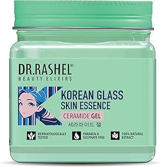 DR.RASHEL Korean Glass Skin Gel | With Ceramide and Rice water | Lightweight Hydrating Gel | Brightening & Pore Minimizing | Radiant Smooth Skin Care | 380ml
