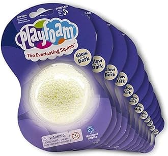 Educational Insights Playfoam Glow in the Dark Jumbo Pod, Set of 12, Fidget, Sensory Toy, Ages 3+