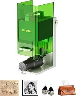 xTool F1 Lite Laser Engraver, 4000mm/s Lightning Speed Portable Laser Engraving Machine, Ultra HD Laser Engraver for Wood, Leather, Acrylic, Glass, and More