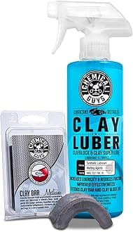 Chemical Guys CLYKIT2 Medium Duty Clay Bar and Lubber Synthetic Lubricant Kit
