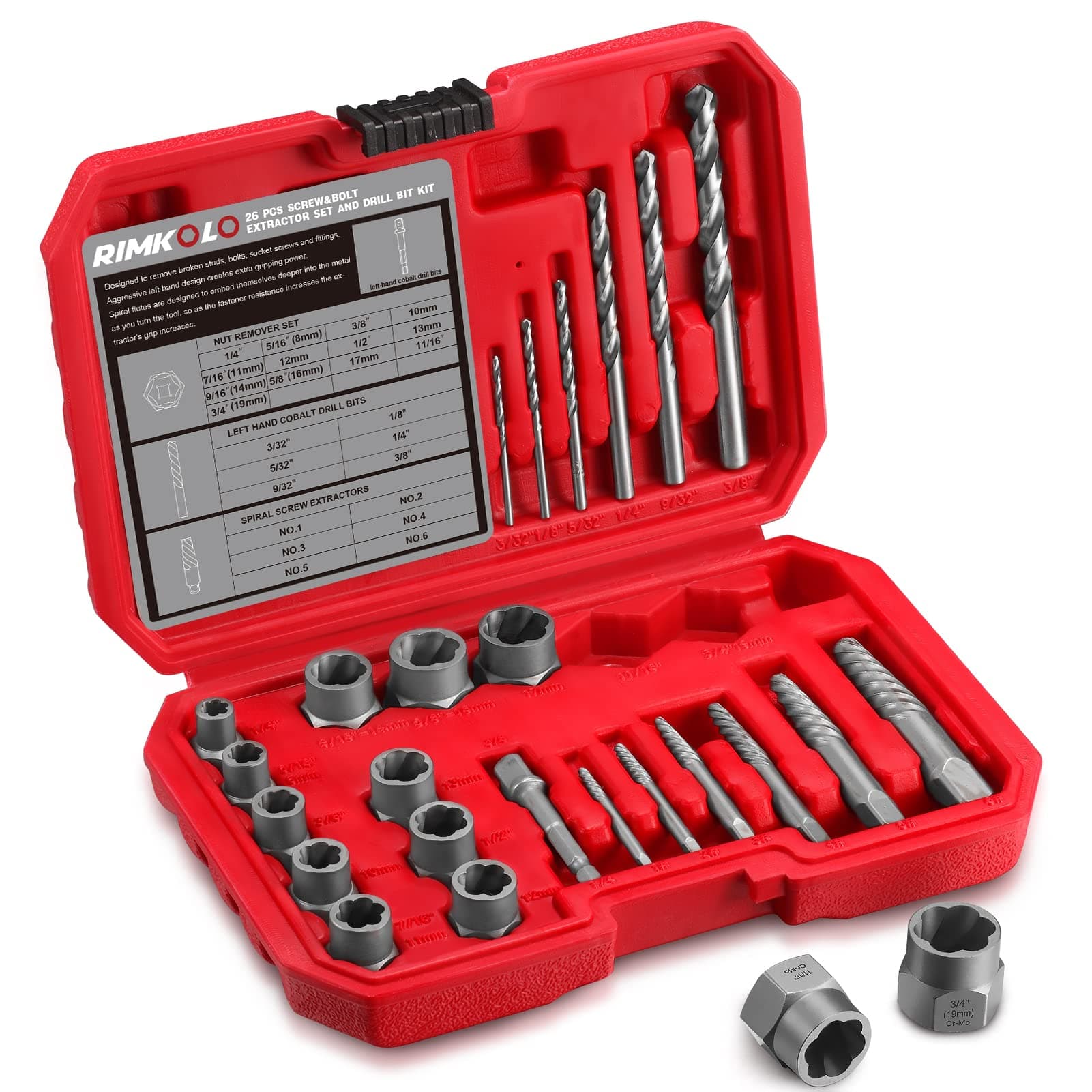26PCS Bolt Extractor Set