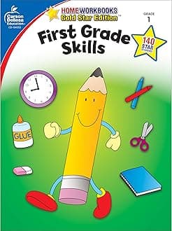 Carson Dellosa All the Skills for First Grade Workbook, Addition, Subtraction, Writing Practice, Phonics, and Reading for 1st Graders, Classroom or Homeschool Curriculum (Volume 4)