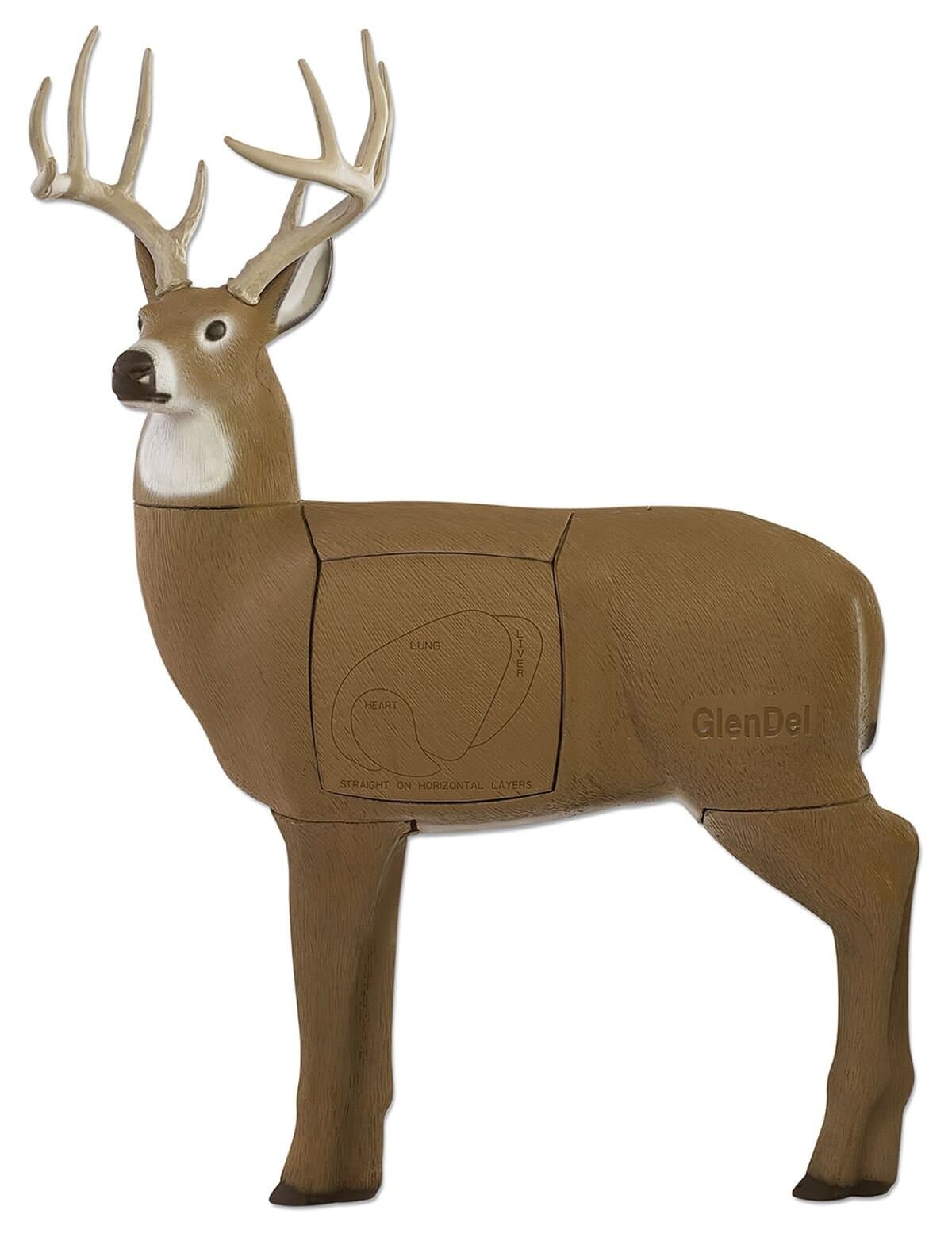 GlenDel Full-Rut Buck 3D Archery Target with Replaceable Insert Core