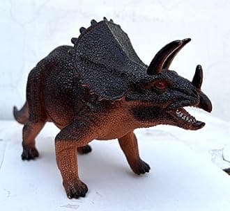 De-Lite 2025 Action Figures Soft Touch Vinyl Plastic Collectible Model Toys… (Big Triceratops, 17 x 30cm)