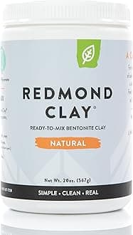 REDMOND Title Clay – Natural Bentonite Clay, Soothing Mud Mask, 20oz Jar