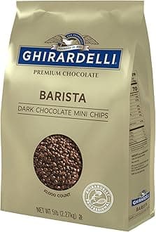 Ghirardelli Chocolate Company Dark Chocolate Barista Mini Chips 10,000 per lb...