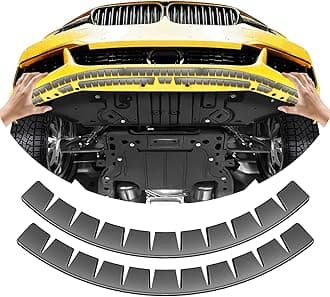 Front Bumper Scrape Guard 2 Pack Car Universal Black Bumper Lips Scrape Guard Car Under Bumper or Anti-Scratch DIY Protector for Lowered Cars, Sport Cars and SUV