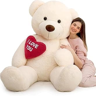 MaoGoLan Big Teddy Bear 6 Feet for Girlfriend - I Love You Red Heart Giant Stuffed Animal - Huge Valentines Plush for Boyfriend,Wife,Lover - Valentine's, Anniversary, Birthday