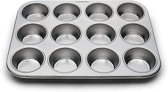 Fox Run 4868 Stainless Steel Muffin Pan Silver 1