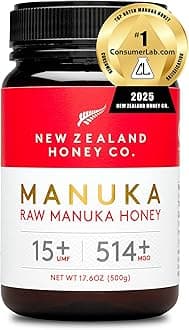Raw Manuka Honey UMF 15+ | MGO 514+, UMF Certified / 17.6oz