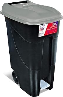 80P 80 Litre Bin - Black/Grey