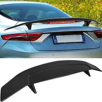 52 Inch Universal Rear Spoiler with Brake Light, Car Rear Trunk Spoiler Wing Spoiler Compatible with Chevy Corvette Camaro Mazda Nissan Toyota Honda Civic Ford Mustang lnfiniti Dodge Charger