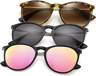 SUNGAIT Premium Vintage Round Sunglasses for Women Men Classic Retro Trendy Style