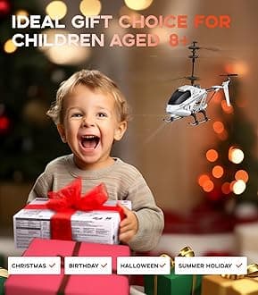 SYMA Remote Helicopter,RC Helicopter Toys for Boys with 16Mins Flight(2 Batteries),Altitude Hold,One Key Take Off/Landing,3.5 Channel,Gyro Stabilizer,RC Airplane Toys for 8-12 Boy Girl