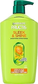 Garnier Fructis Sleek & Shine Conditioner for Frizzy Hair, 33.8 Ounce Bottle