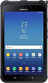 Samsung Galaxy Tab Active 2, T395, 8.0" Display 16GB (WiFi + Unlocked GSM 4G LTE), IP68 Water-Resistant, Tablet / Phone GSM Unlocked w/ S Pen - International Model - Black (Renewed)
