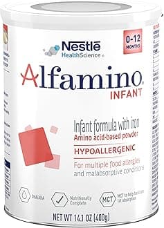 Infant Formula, Hypoallergenic Amino Acid Based Infant Formula with Iron, For Multiple Food Allergies, 0-12 Months, 14.1 Ounce (Pack of 1)