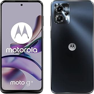 Motorola Moto (g13 6.5 Inch 90 Hz HD+ Display, 50 MP Quad Pixel Camera, Dolby Atmos Stereo Speakers, 5000 mAh Battery, TurboPower Charging, 4/128 GB, Dual SIM), Matte Charcoal
