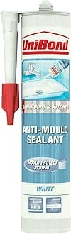 Unibond Anti Mould Sealant Bathroom and Kitchen Cartridge - White