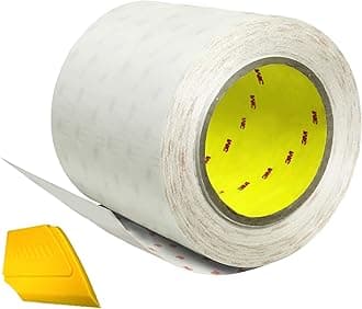 VViViD3M Clear Vinyl Paint Protection Film 6 Inch by 120 Inch Roll w/Yellow Detailer Squeegee