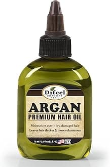 Difeel – Argan Premium Natural Hair Oil – Unisex – 75 ml – Daily Hydration & Shine for Dry, Brittle Hair