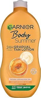 Summer Body Gradual Tan Moisturiser, For A Radiant, Sun Kissed Glow, Suitable For Face and Body, 24 Hour Hydration and A Natural Even Tan, Fast Absorption, Vegan Formula, Deep, 250 ml