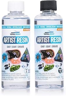 TotalBoat Artist Epoxy Resin - 16 Oz. Pint Kit with 1:1 Mix Ratio and UV Resistance - High-Gloss, Crystal-Clear Casting Formula for Artwork, Charms, Crafts, Jewelry, and Tumblers