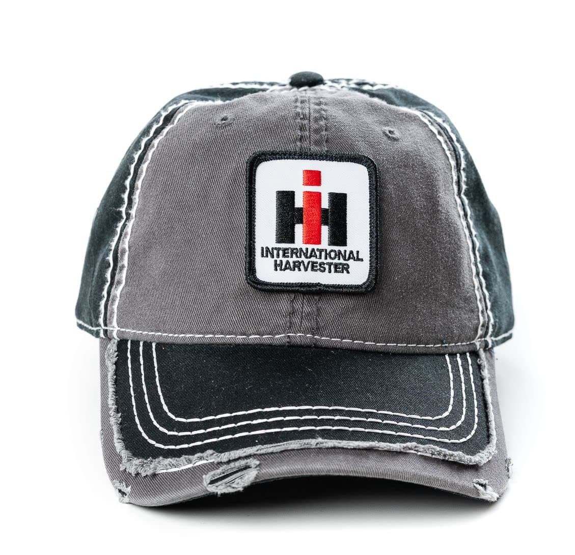 Case IH CNH Gray Distressed Hat with Patch, Gray, One Size