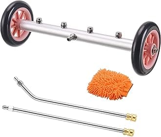JOEJET Pressure Washer Undercarriage Cleaner, 16 Inch Under Car Wash, Pressure Washer Water Broom with Straight Extension Wand and Wash Mitt, 4000 PSI