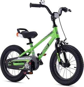 RoyalBabyFreestyle-EZ Kids Bike, Easy Beginner to Learn Balancing to Biking, 16 18 Inch Balance & Pedal Bicycle for Boys Girls Ages 4-9 Years, Instant Assembly, Multiple Color Options