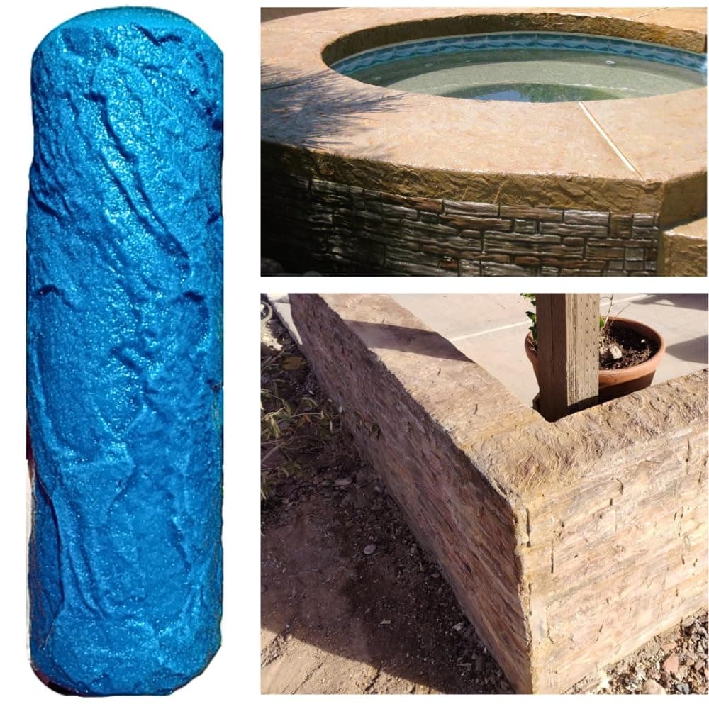 CONCRETE TEXTURE ROLLERS - THE"Original" Weathered Flagstone Texture Roller