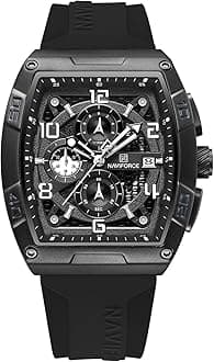 NAVIFORCE Men Quartz Watch Auto Date Week Business Dress Analog Wrist Watches