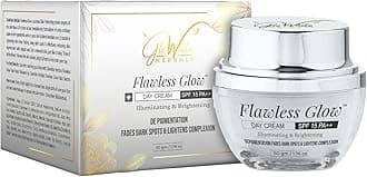 Flawless Glow Brightening Day Cream SPF 15PA+++ - Diminishes Dark Spots, Enhances Texture, Hydrates for Youthful Radiance - Enriched with Glycolic Acid, Niacinamide, Vitamin C, Glutathione - Unisex - All Skin Types - 50g